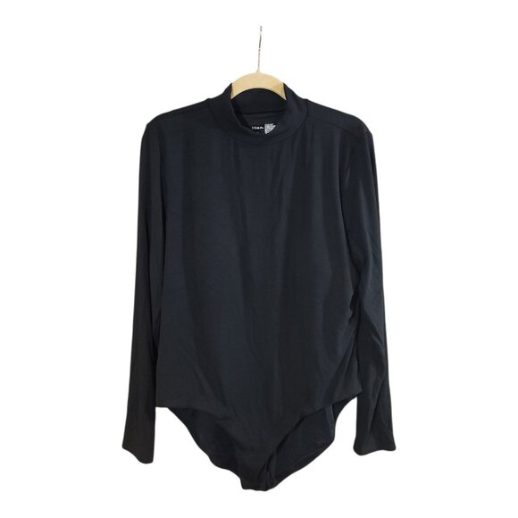 NWT SOMA Black Body Ribbed Long Sleeve Mock Neck Bra Bodysuit Women's XXL - Picture 4 of 9